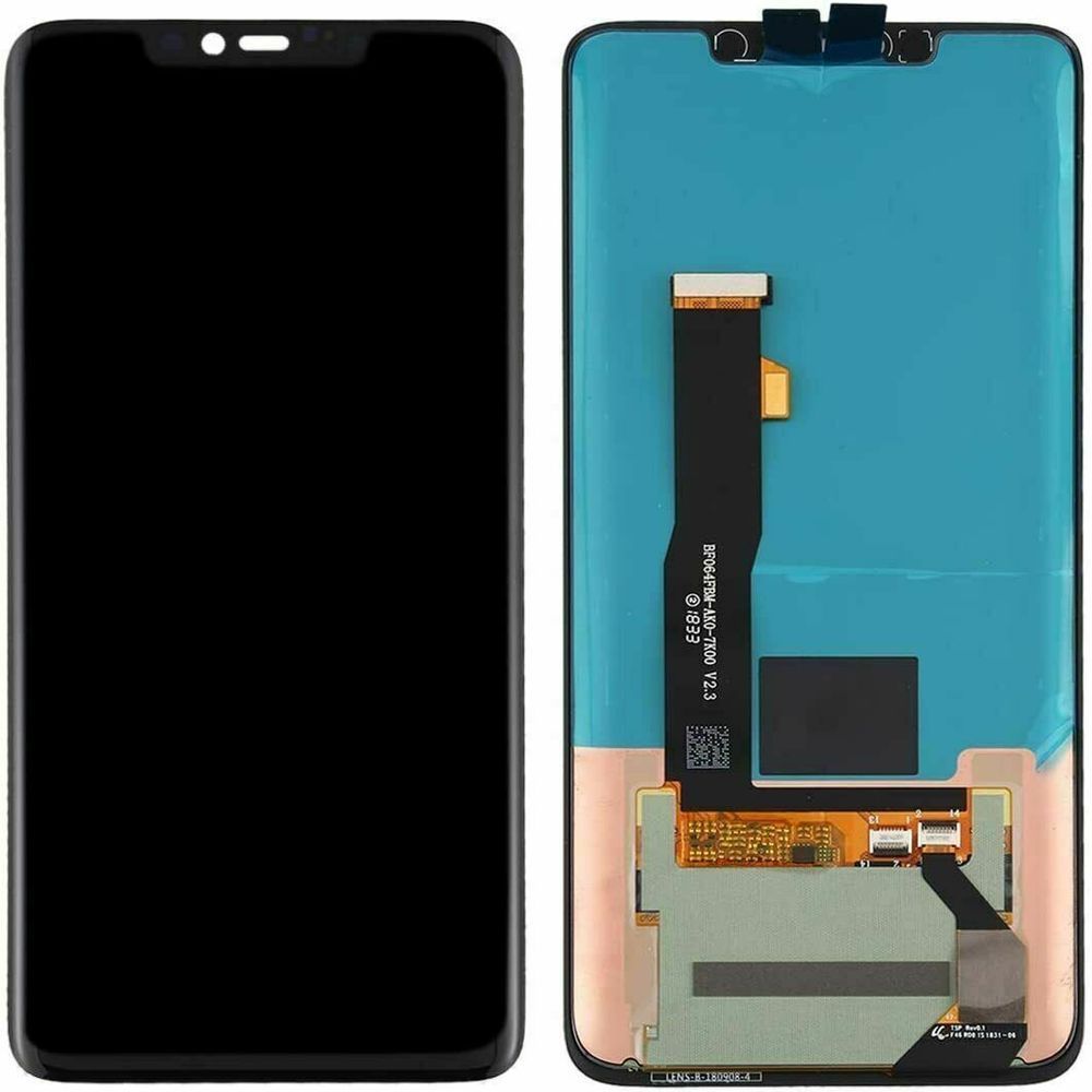 Дисплей для Huawei Mate 20 Pro LYA-L29 чорний, без шлейфа сканера відбитка пальця, OLED 21437 фото