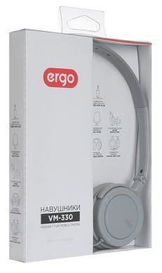 Наушники ERGO VM-330 серые 19919 фото