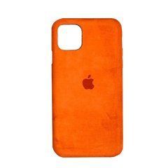 Чехол Alcantara под замшу для iPhone 11 Pro Orange 16439 фото