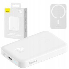 Внешний аккумулятор (Повербанк) Powerbank Baseus Magnetic Wireless 6000mAh 20W White (PPCX020002) 26752 фото