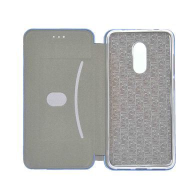 Чехол-книжка Premium Case под кожу Xiaomi Redmi 5 синий 24095 фото