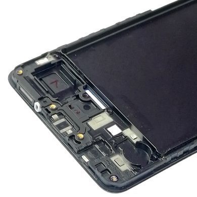 Рамка дисплея для Samsung A750F Galaxy A7 2018 чорна 20407 фото