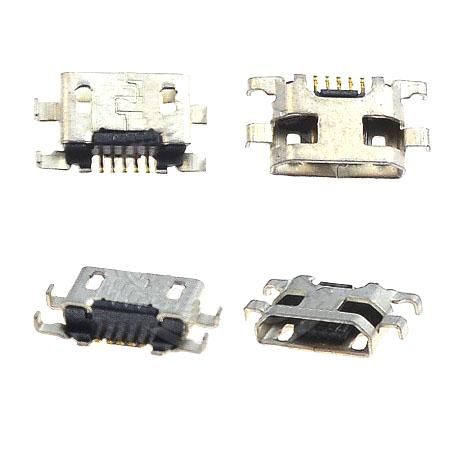 Разьем зарядки (коннектор) Fly iQ270, iQ280, iQ441, iQ4412, iQ442Q, iQ446, iQ4491, iQ4503, iQ453, 5 pin, micro-USB тип-B 16039 фото