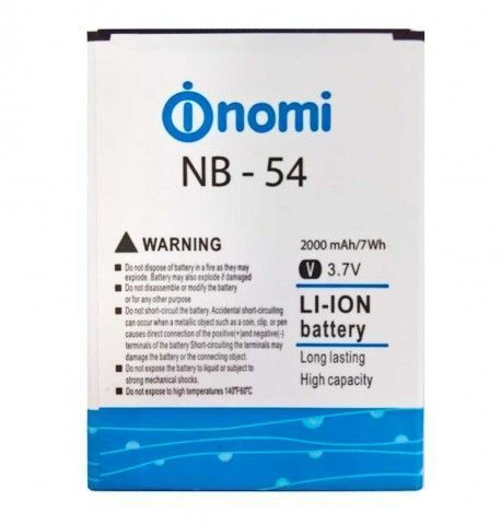Аккумулятор Nomi NB-54 для i504 Dream 2000mAh 10963 фото