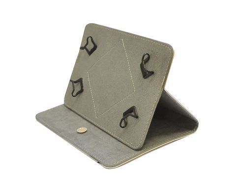 Чехол-книжка Lagoda Clip stand 6-8 серебро 13871 фото