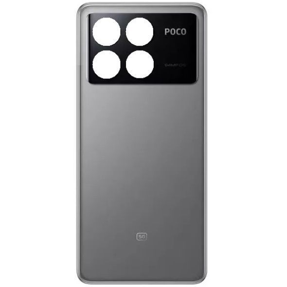 Задняя крышка для Xiaomi Poco X6 Pro 2311DRK48G, 2311DRK48I серая Оригинал Китай 32471 фото