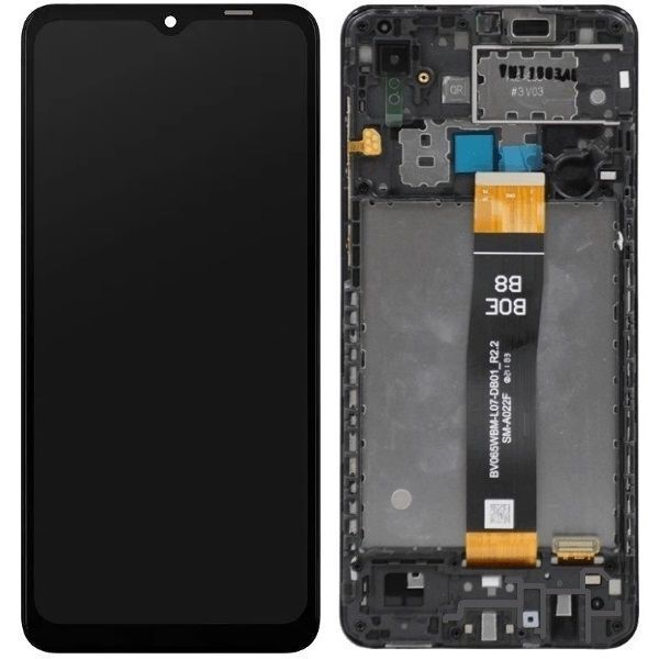 Дисплей для Samsung A022F Galaxy A02 с рамкой черный Оригинал Китай SM-A022F BV065WBM-L07-DB01_R2.2 31100 фото
