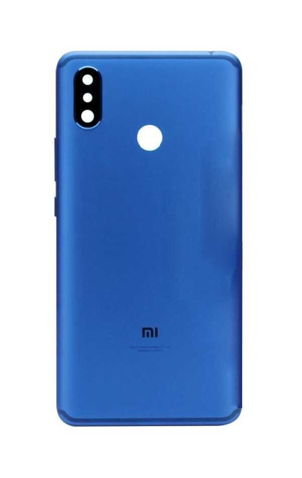 Задняя крышка для Xiaomi Mi Max 3 синяя, Оригинал Китай, со стеклом камеры 21276 фото