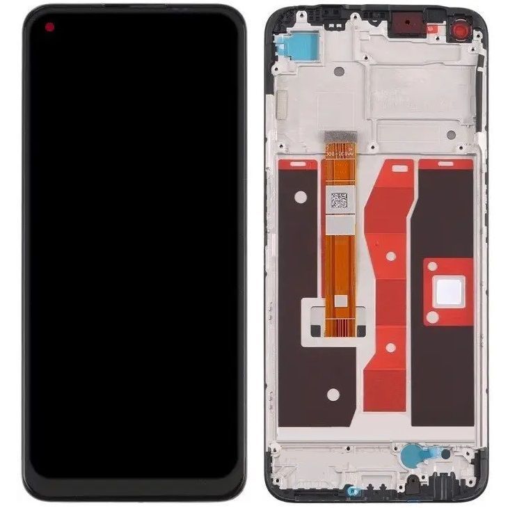 Дисплей для Oppo A55 4G CPH2325 с рамкой черный 31566 фото