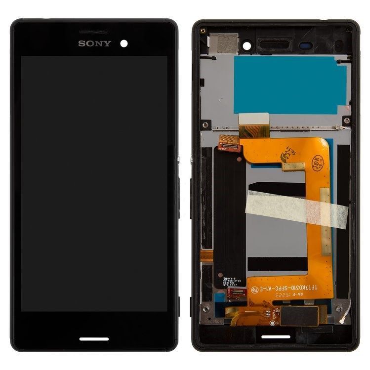 Дисплей Sony E2303 E2306 E2312 E2333 E2353 E2363 Xperia M4 Aqua и рамкой черный Оригинал Китай 08771 фото