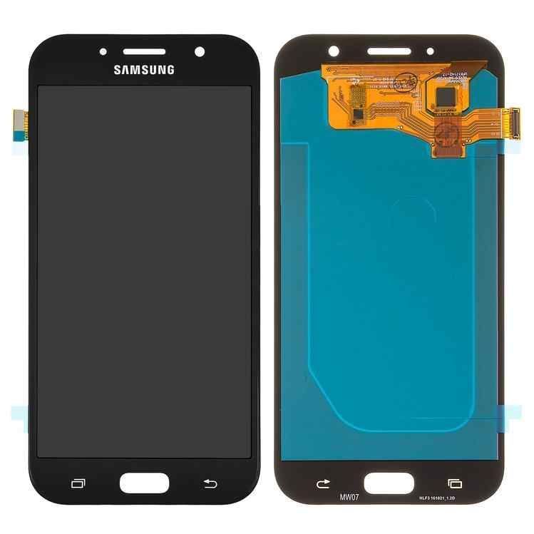 Дисплей для Samsung A720 Galaxy A7 (2017) черный Black Sky, OLED 14576 фото