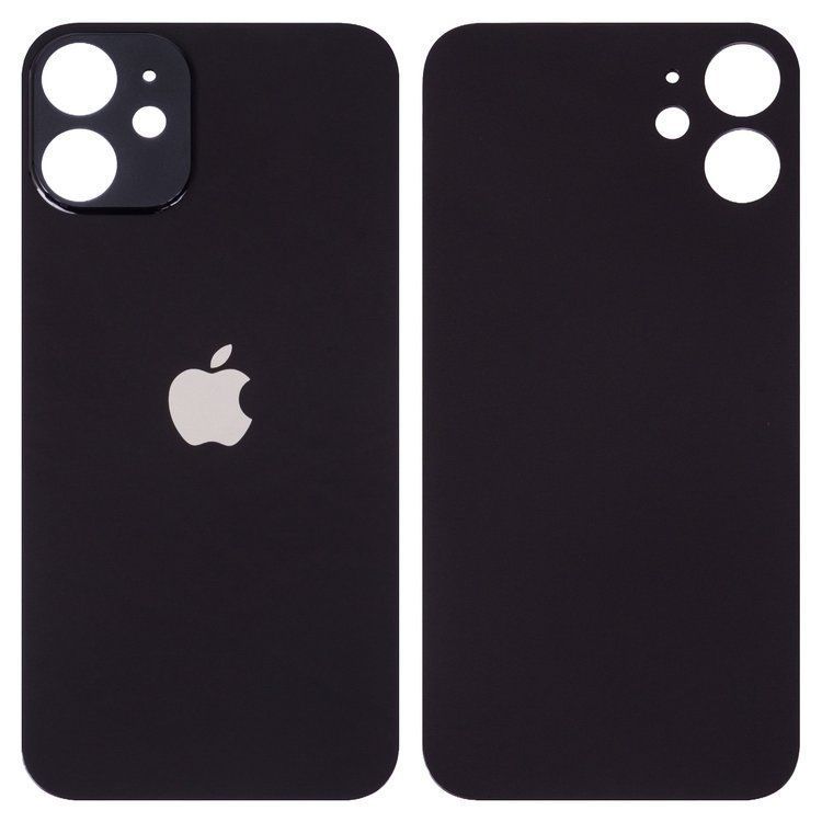 Задня кришка для Apple iPhone 12 Mini, чорна, Оригінал Китай, з великим отвором для камери 24353 фото