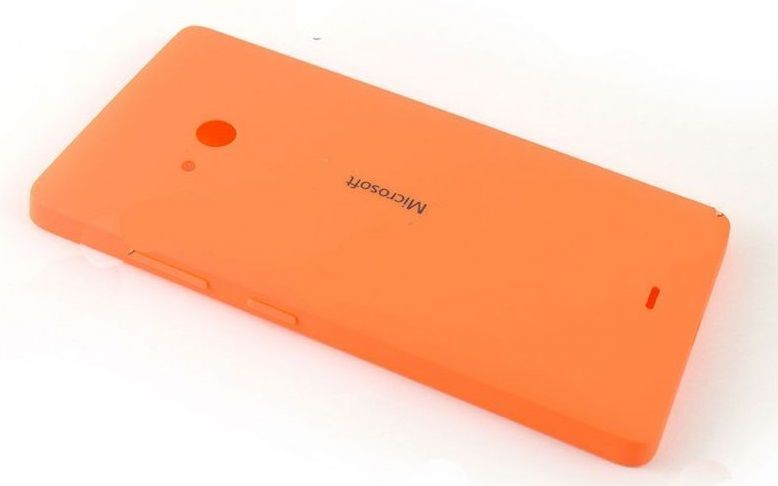 Задняя кришка для Microsoft (Nokia) Lumia 540 Dual Sim (RM-1141) оранжевая 06361 фото