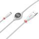 Кабель Baseus Big Eye Digital Display Lightning (1 метр) (CALEYE-02) белый 20451 фото 2