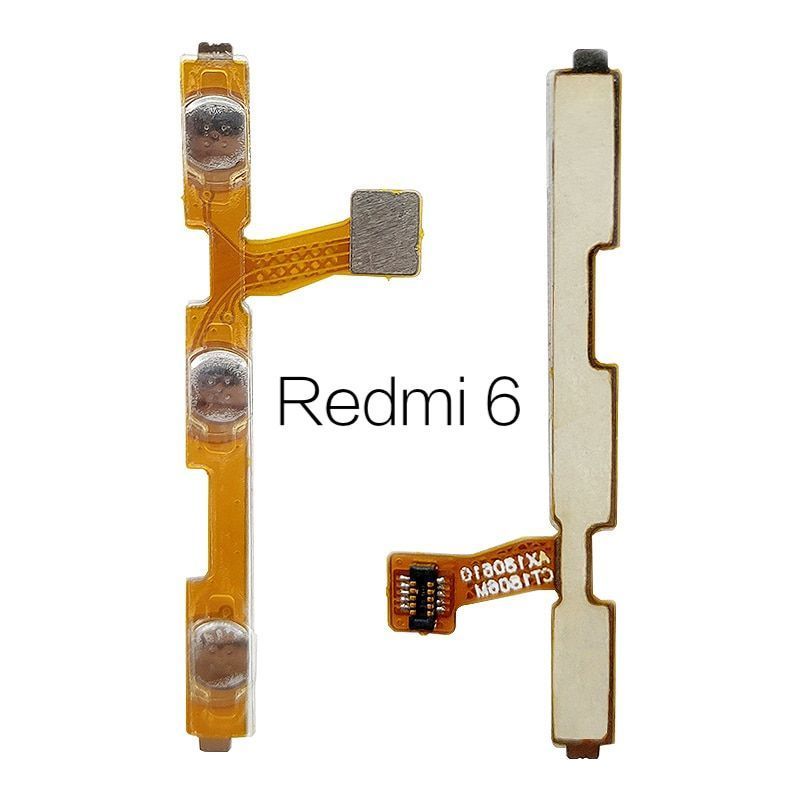 Шлейф для Xiaomi Redmi 6, Redmi 6A з кнопками ввімкнення та регулювання гучності 11354 фото