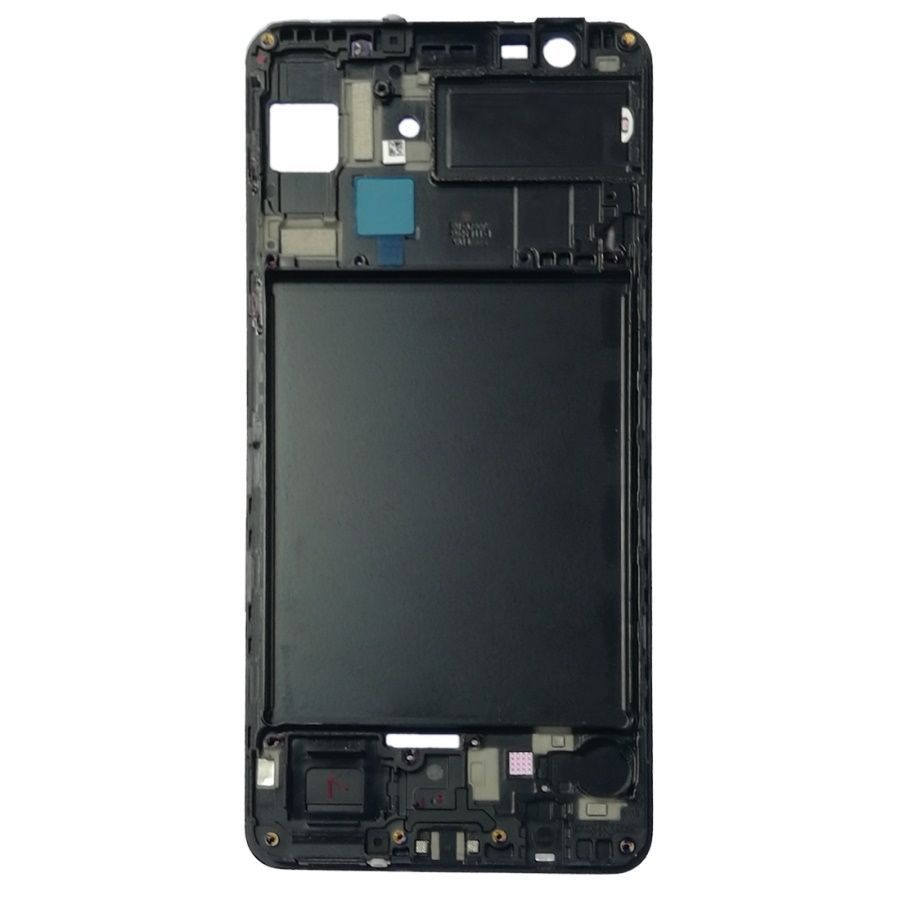 Рамка дисплея для Samsung A750F Galaxy A7 2018 чорна 20407 фото