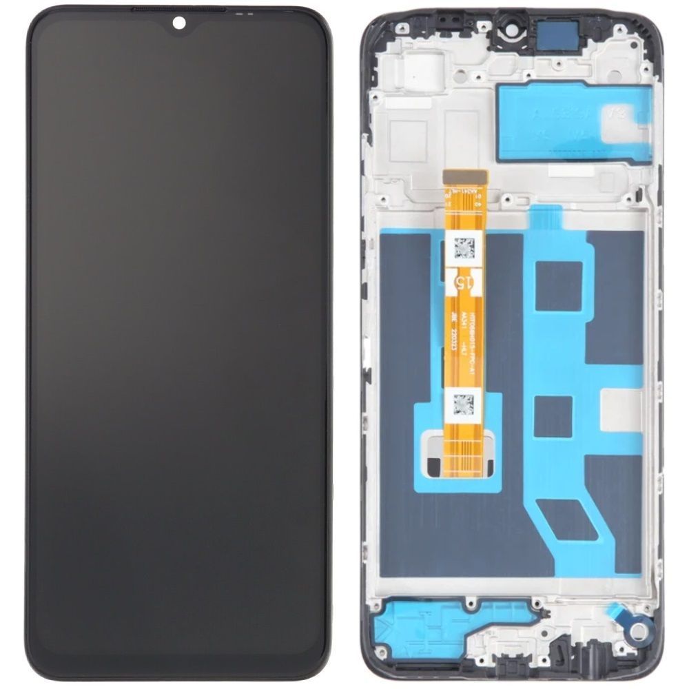 Дисплей для Oppo A17, A17k с рамкой черный 29290 фото