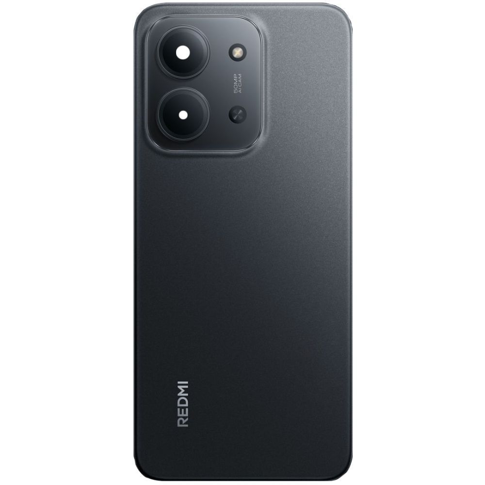 Задня кришка для Xiaomi Redmi 15C 4G Global 25078RA3EA, 25078RA3EL, 25078RA3EY чорна, Midnight Gray зі склом камери Оригінал Китай 34044 фото