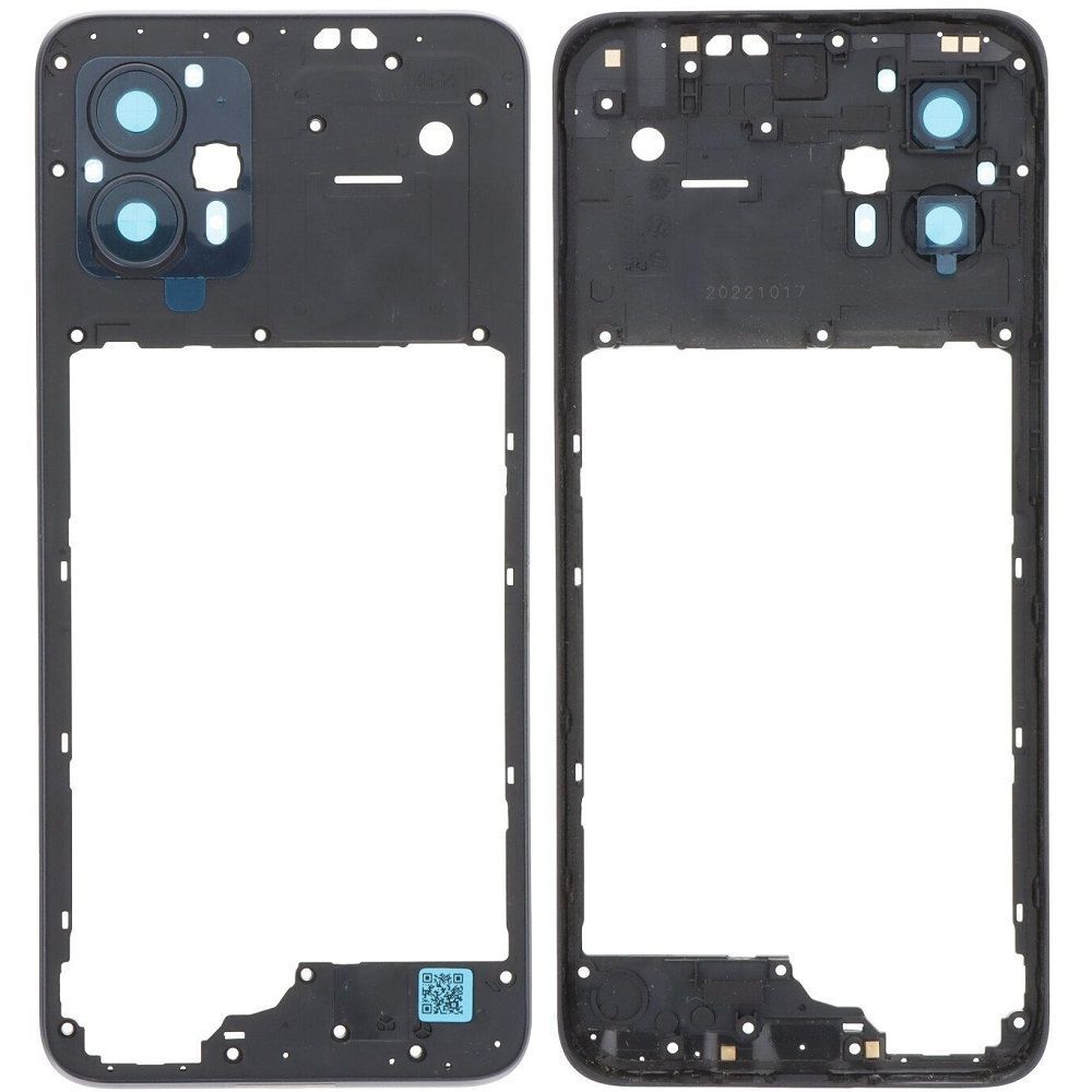 Рамка корпусу Motorola XT2331 Moto G13, XT2333 Moto G23 чорна, Matte Charcoal зі склом камери 33591 фото
