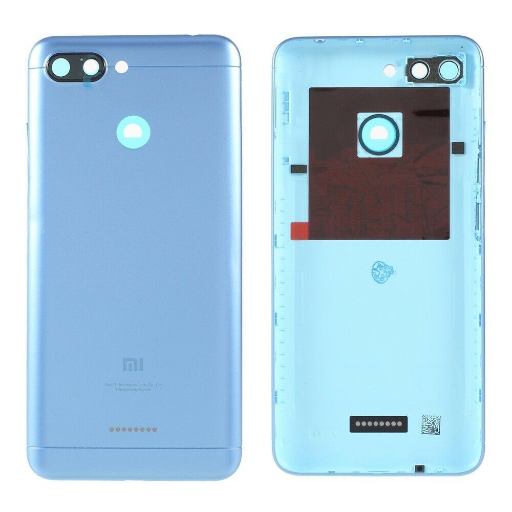 Задняя крышка для Xiaomi Redmi 6 на 2 Sim карты, синяя 13384 фото