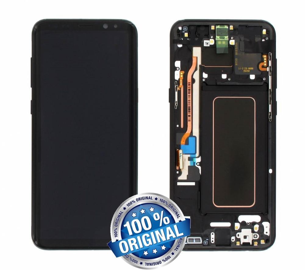 Дисплей для Samsung G955 Galaxy S8 Plus Duos черный (GH97-20470A) Оригинал 09092 фото