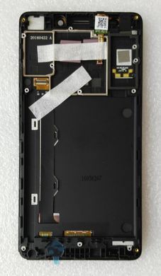 Дисплей для Lenovo A7000 з рамкою чорний 04659 фото