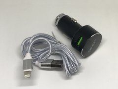 Автомобільний зарядний пристрій LDNIO DL-C308 (2 USB, 3.6 A, + кабель Lightining) 13172 фото