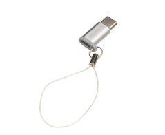 Адаптер Перехідник Remax RA-USB1 Type-C to MicroUSB сріблястий 29045 фото