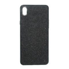 Чехол Fabric Xiaomi Redmi 7A в черных блестках 16253 фото