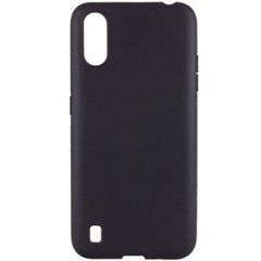 Чехол силиконовый Samsung A015F A01 (2020) черный 17448 фото