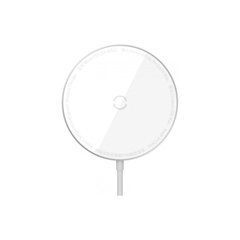 Беспроводное зарядное устройство Baseus Simple Mini Magnetic Wireless Charger (suit for IP12 with Type-C cable 1.5m) белый 27532 фото