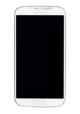 Дисплей для Samsung i9505 Galaxy S4 с рамкой белый 02567 фото