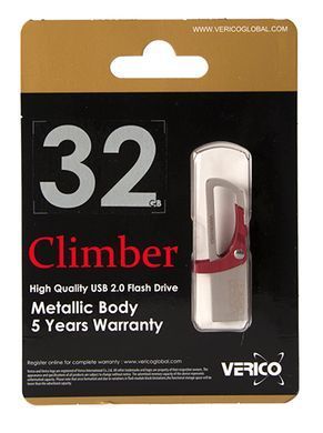Флеш память Verico USB 32Gb Climber красный 13991 фото