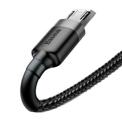 Кабель Baseus Cafule Cable MicroUSB 2.4A (0.5m) Black (CAMKLF-AG1) 26828 фото