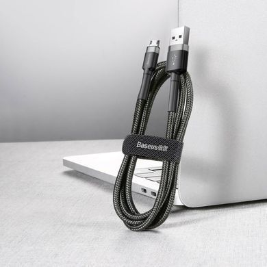 Кабель Baseus Cafule Cable MicroUSB 2.4A (0.5m) Black (CAMKLF-AG1) 26828 фото