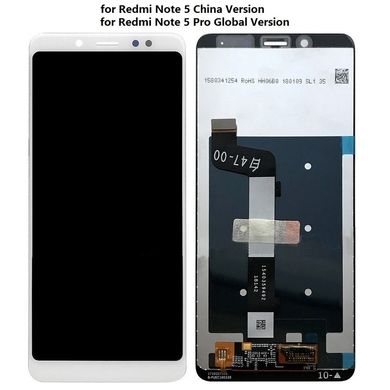 Дисплей для Xiaomi Redmi Note 5, Redmi Note 5 Pro білий 10744 фото