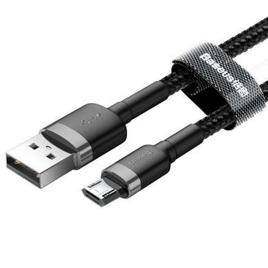 Кабель Baseus Cafule Cable MicroUSB 2.4A (0.5m) Black (CAMKLF-AG1) 26828 фото