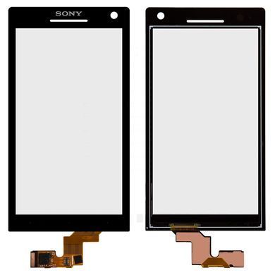 Сенсор (тачскрин) Sony LT26i Xperia S, LT26ii Xperia SL черный 00592 фото