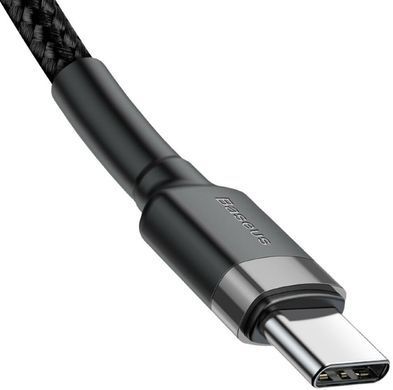 Кабель Baseus Cafule Type-C - Type-C 2м 60W чорний (CATKLF-HG1) 18025 фото