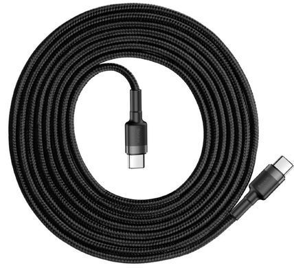 Кабель Baseus Cafule Type-C - Type-C 2м 60W чорний (CATKLF-HG1) 18025 фото
