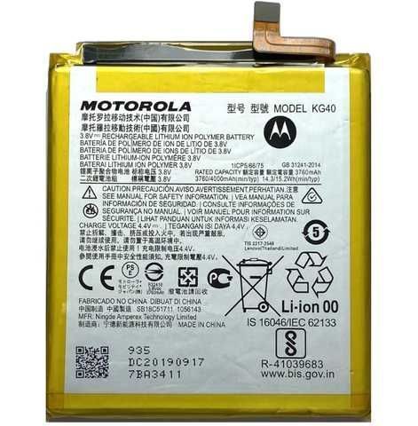 Аккумулятор KG40 для Motorola Moto G8, One Macro 4000 mAh Хайкопия 03866 фото