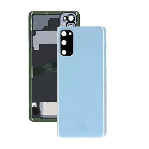 Задняя крышка для Samsung G985 Galaxy S20 Plus голубая со стеклом камеры, Оригинал Китай 24537 фото