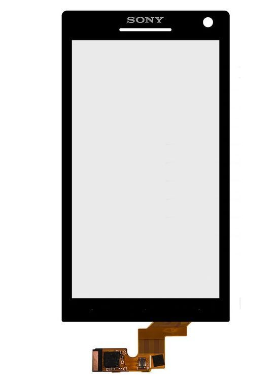 Сенсор (тачскрин) Sony LT26i Xperia S, LT26ii Xperia SL черный 00592 фото