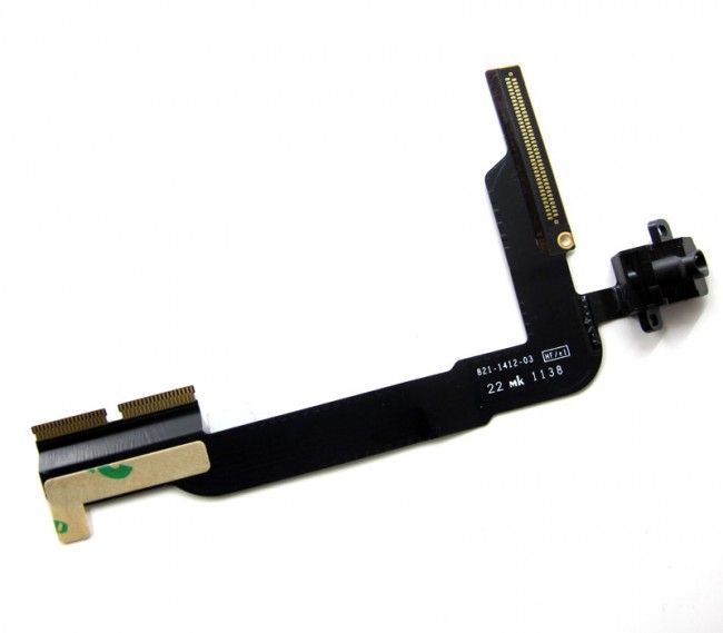 Шлейф для Apple iPad 3 A1403, A1416, A1430, iPad 4 A1458, A1459, A1460 с коннектором наушников Оригинал Китай 09423 фото