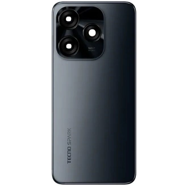 Задня кришка для Tecno Spark 10C KI5k, KI5m чорна, Meta Black зі склом камери 31372 фото
