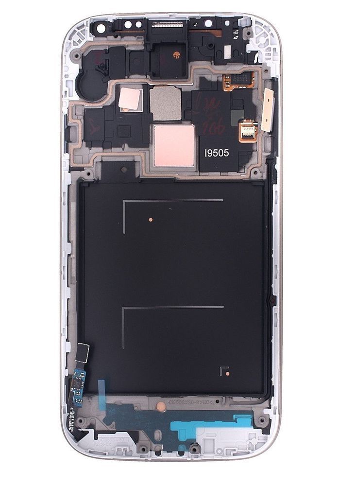 Дисплей для Samsung i9505 Galaxy S4 с рамкой белый 02567 фото