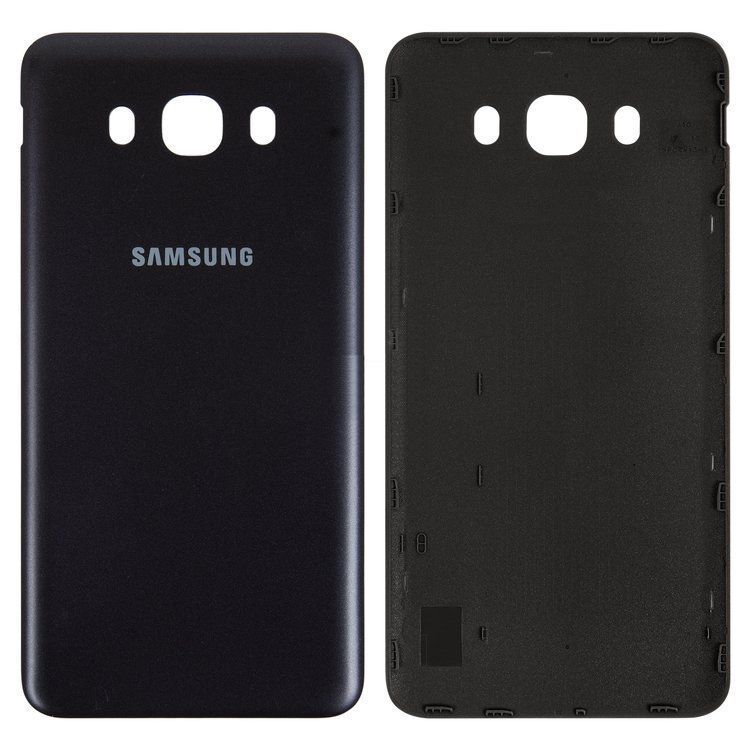 Задняя крышка для Samsung J710F Galaxy J7 (2016), J710FN Galaxy J7 (2016), J710H Galaxy J7 (2016), J710M Galaxy J7 (2016) черная 06986 фото