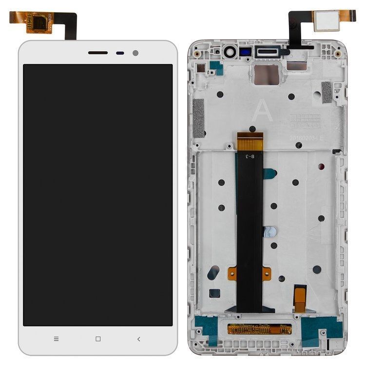 Дисплей для Xiaomi Redmi Note 3 с рамкой белый 04018 фото