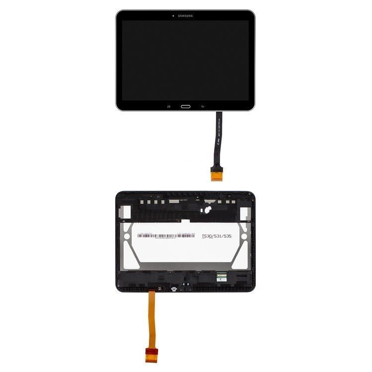 Дисплей для Samsung T530 Galaxy Tab 4, T531, T535 с рамкой черный 02834 фото