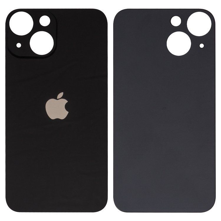 Задняя крышка для Apple iPhone 13 mini черная, с большим отверстием под камеру 32540 фото